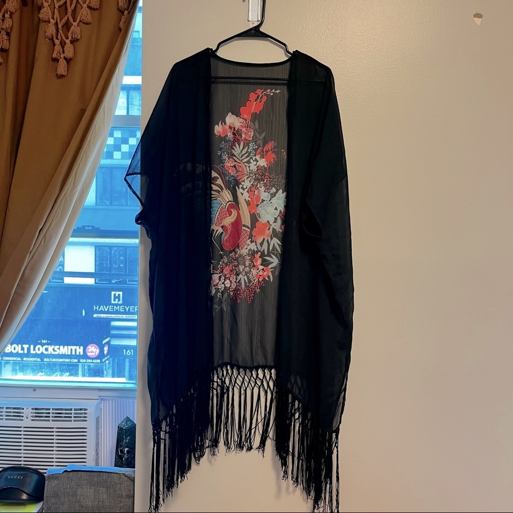 Kimono swim suit coverup